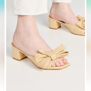 Stuart Weitzman Women's Loveknot 50mm Block Slides